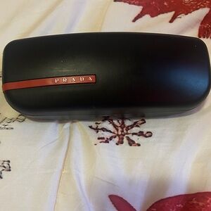 Prada Black Case with Red Detail